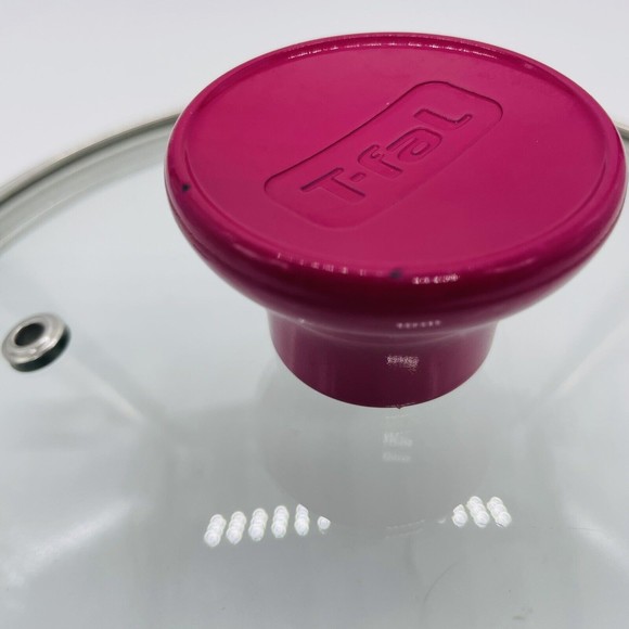 Tfal 7" Round Vented Glass Replacement Lid Cover for Pot or Pan Pink Knob - Picture 6 of 6